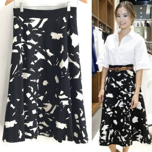 Banana Republic Full Circle Floral Midi Skirt 6P